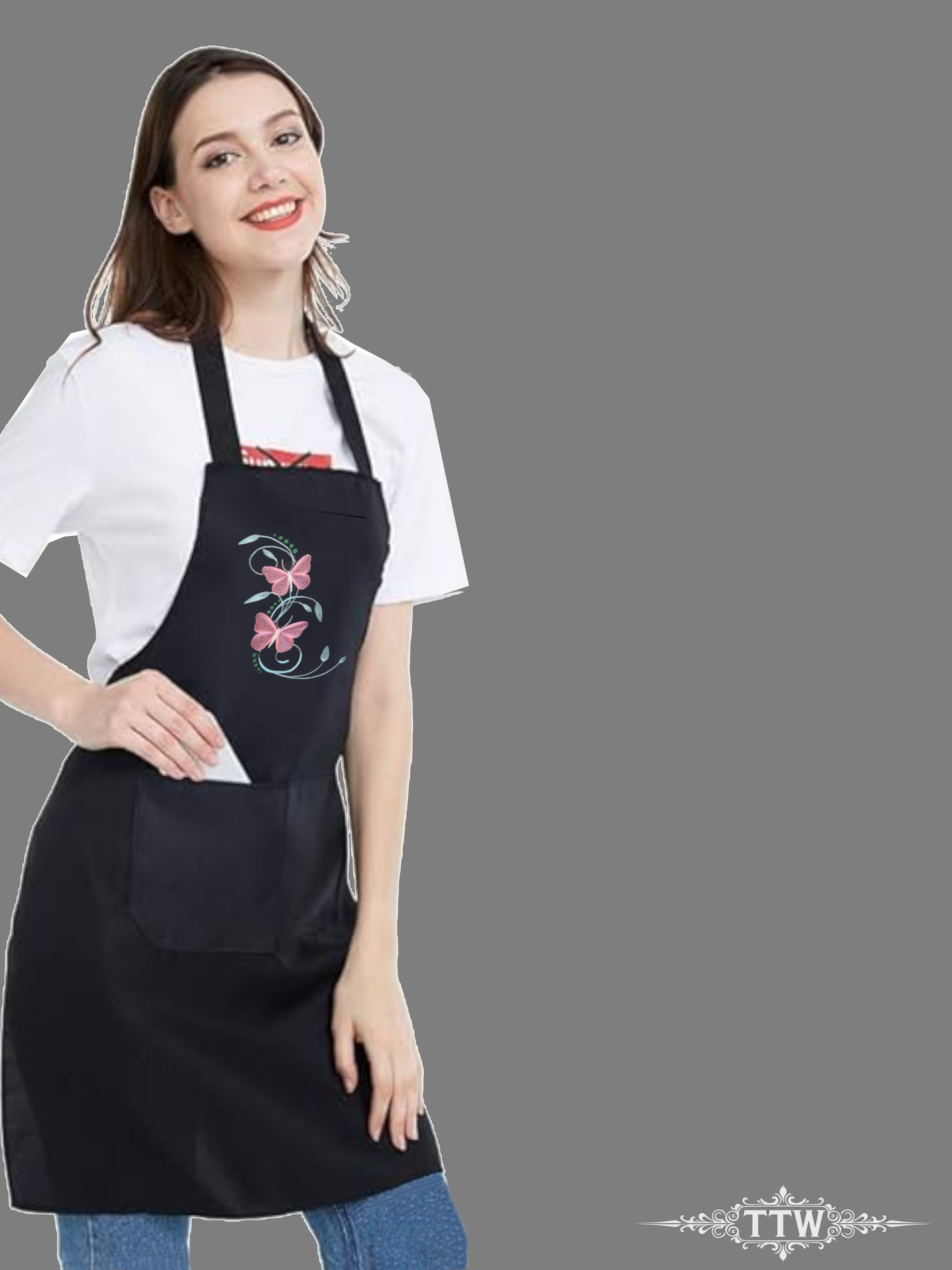 Dual Butterflies- Apron