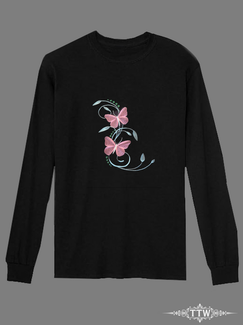 Dual Butterflies- Longsleeve T