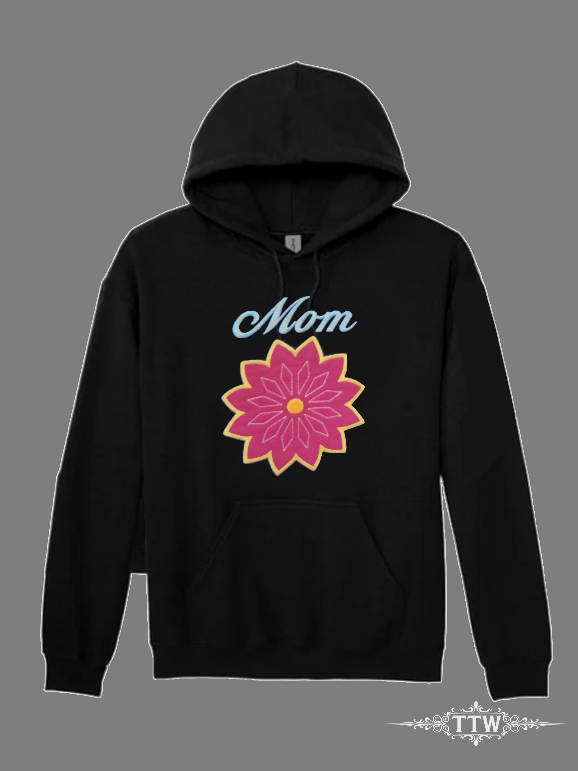 Mom Applique Hoodie