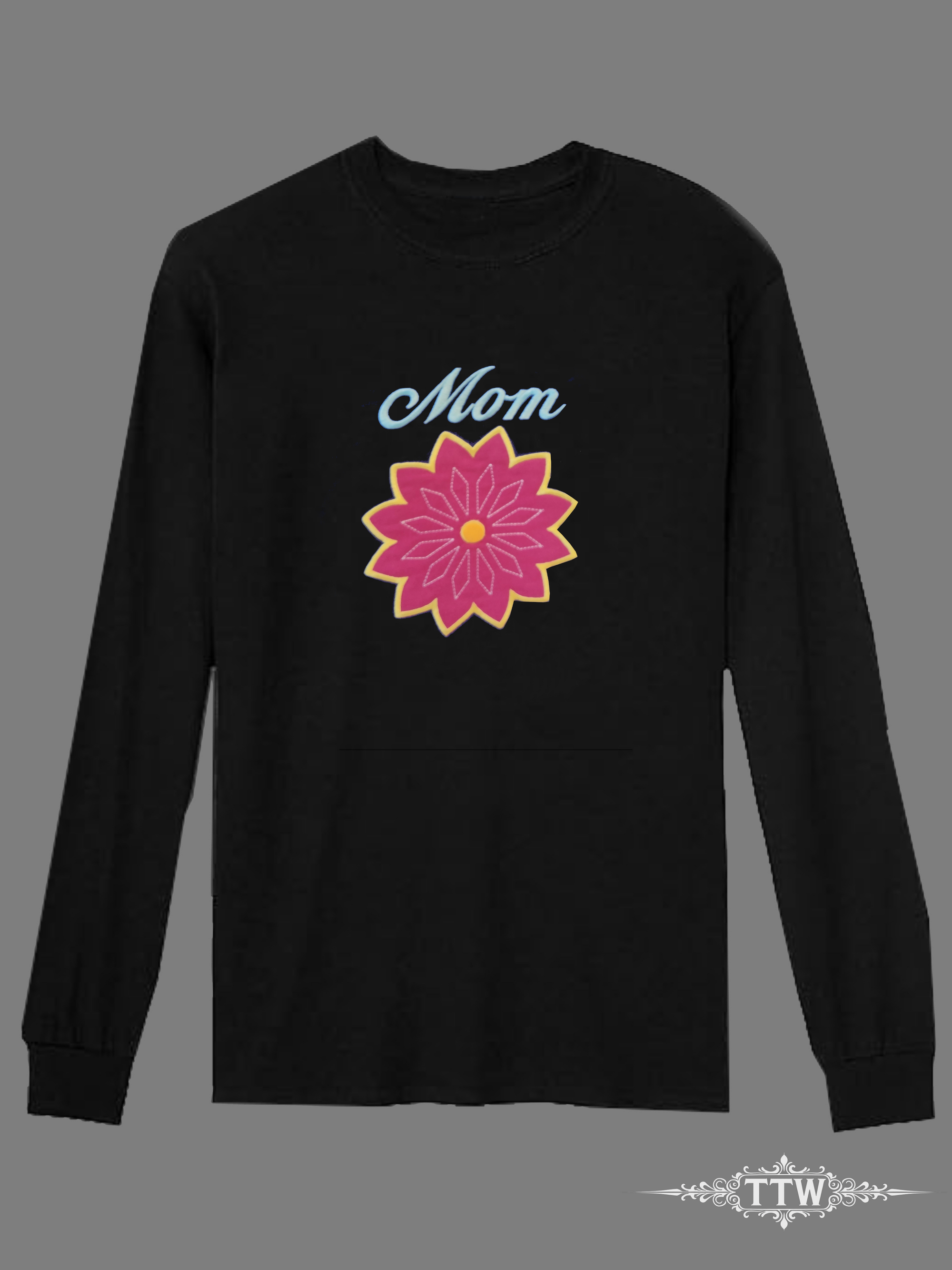 Mom Applique Longsleeve T