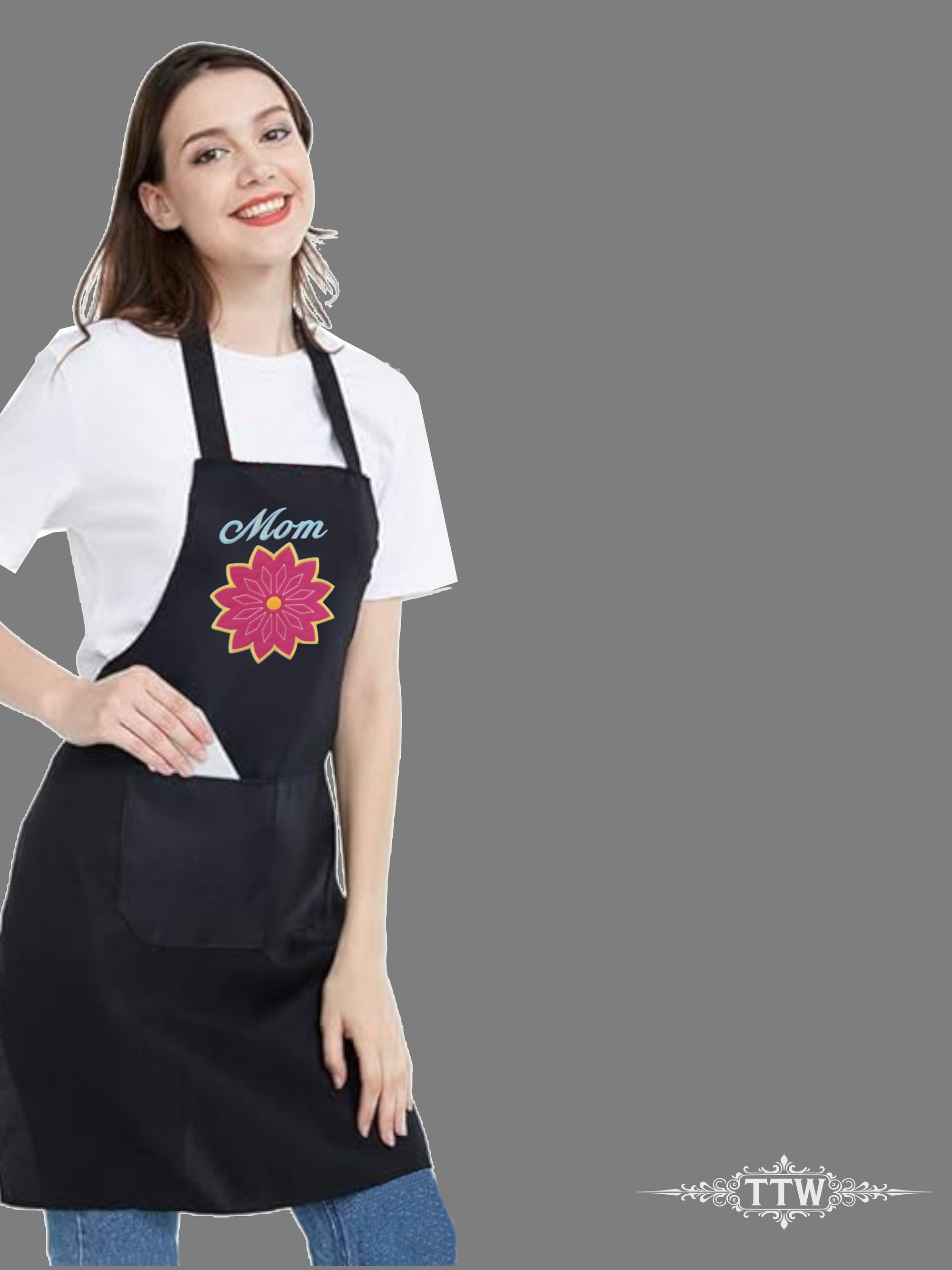 Mom Applique Apron